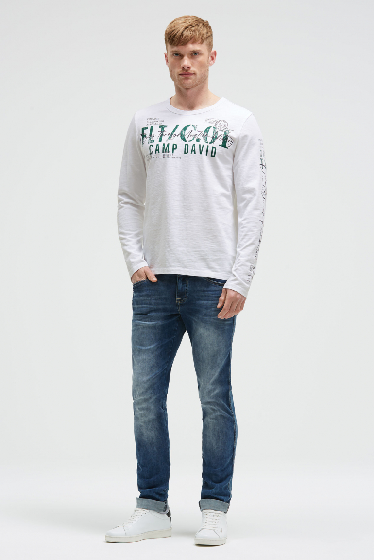 Longsleeve mit Used Prints