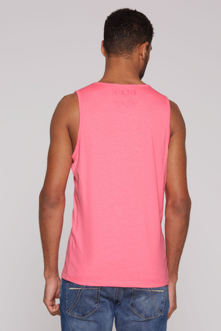 Muskelshirt mit Label Print