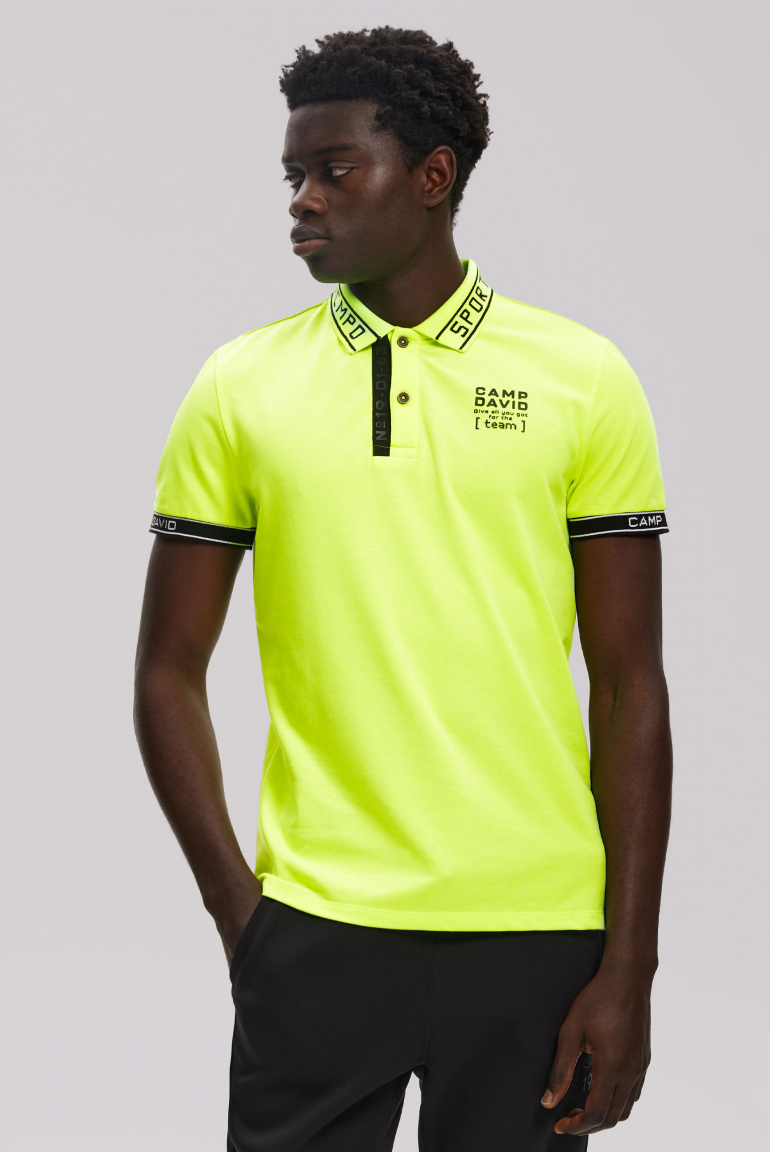 Poloshirt mit Rücken-Artwork