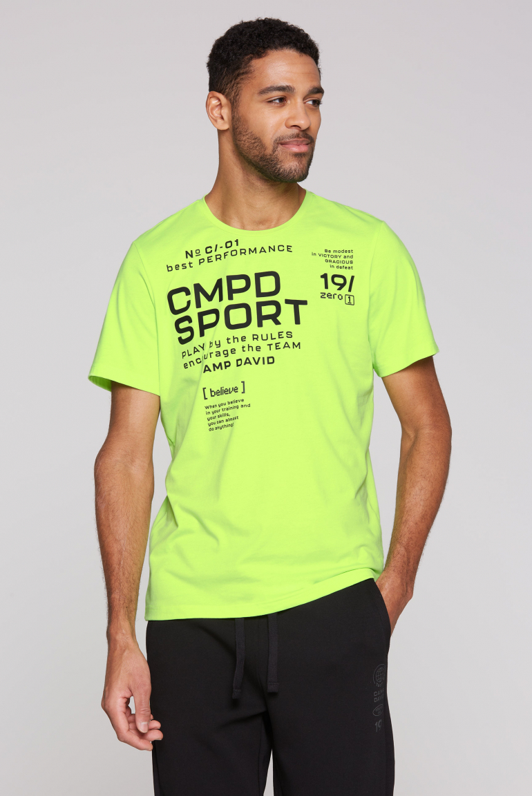 T-Shirt mit Wording Print