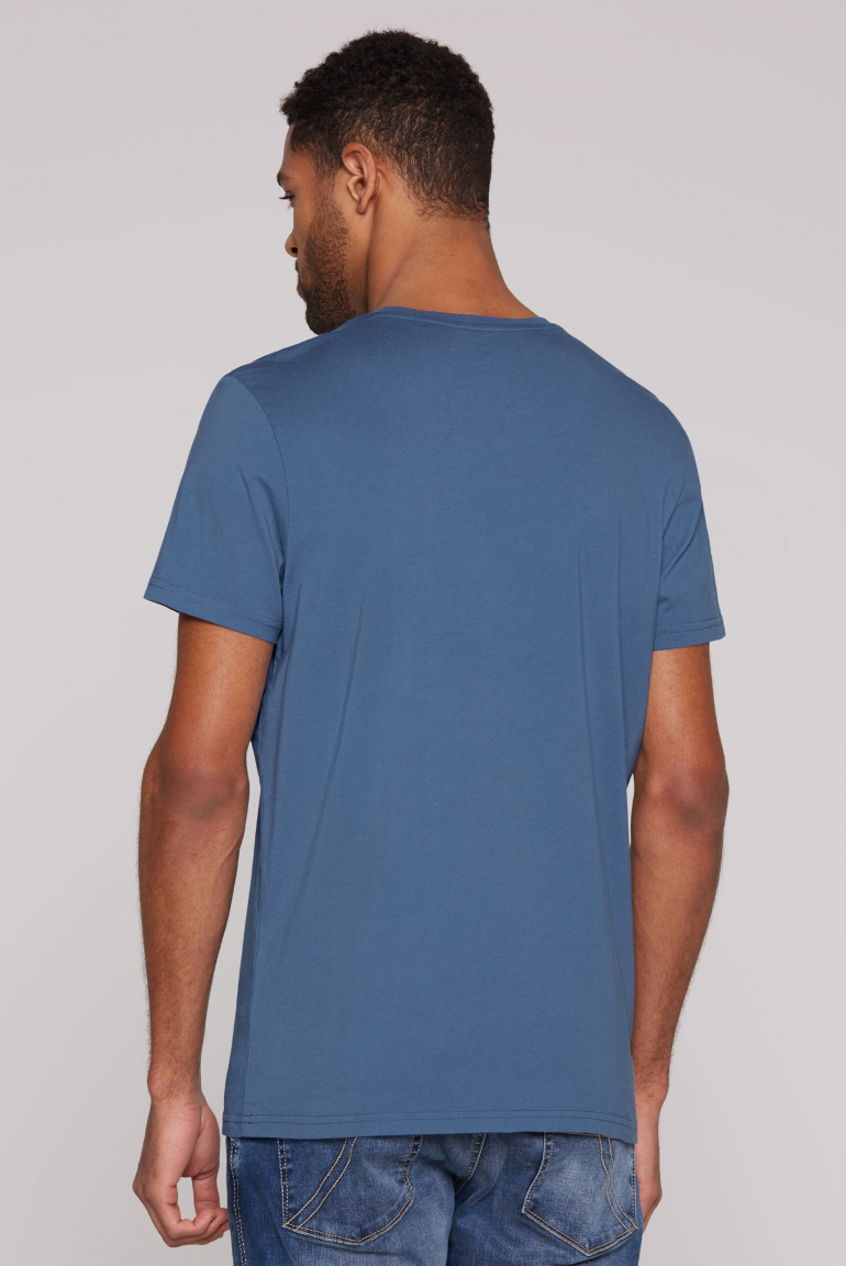 T-Shirt Rundhals mit Label Print