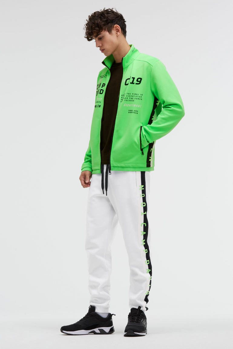 Trainingsjacke aus Interlock mit Logo Artworks