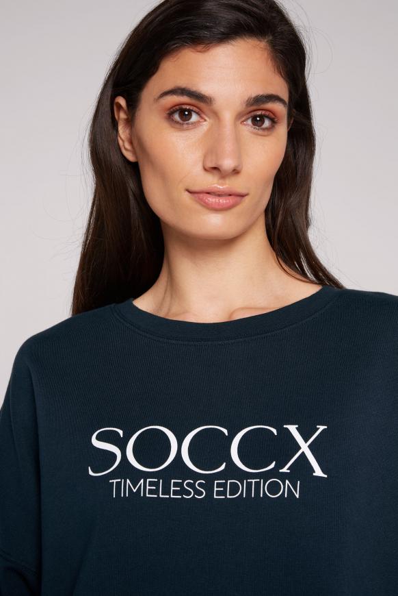 Classic Oversized Sweatshirt mit Logo Print
