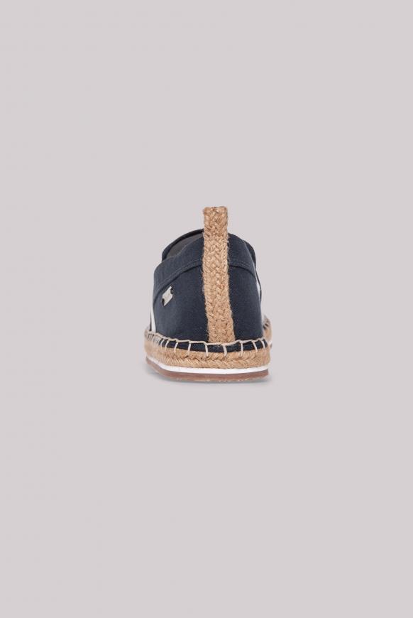 Espadrille mit Streifen-Design und Print