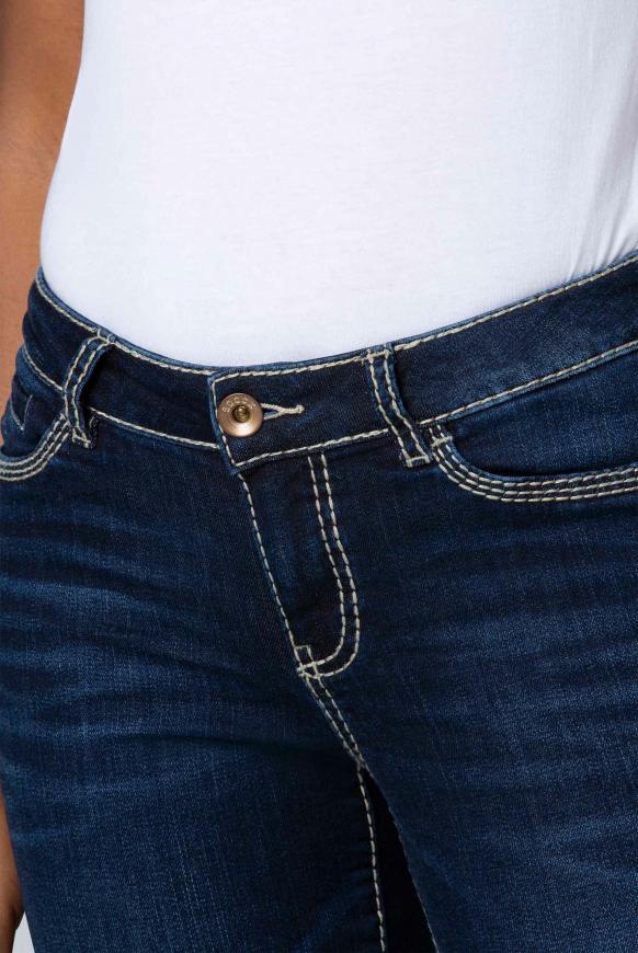 CAMP DAVID & SOCCX | Regular Fit Jeans RO:MY mit Kontrastnähten dark blue | Stretchjeans