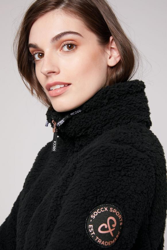Sweatshirt aus Teddyplüsch