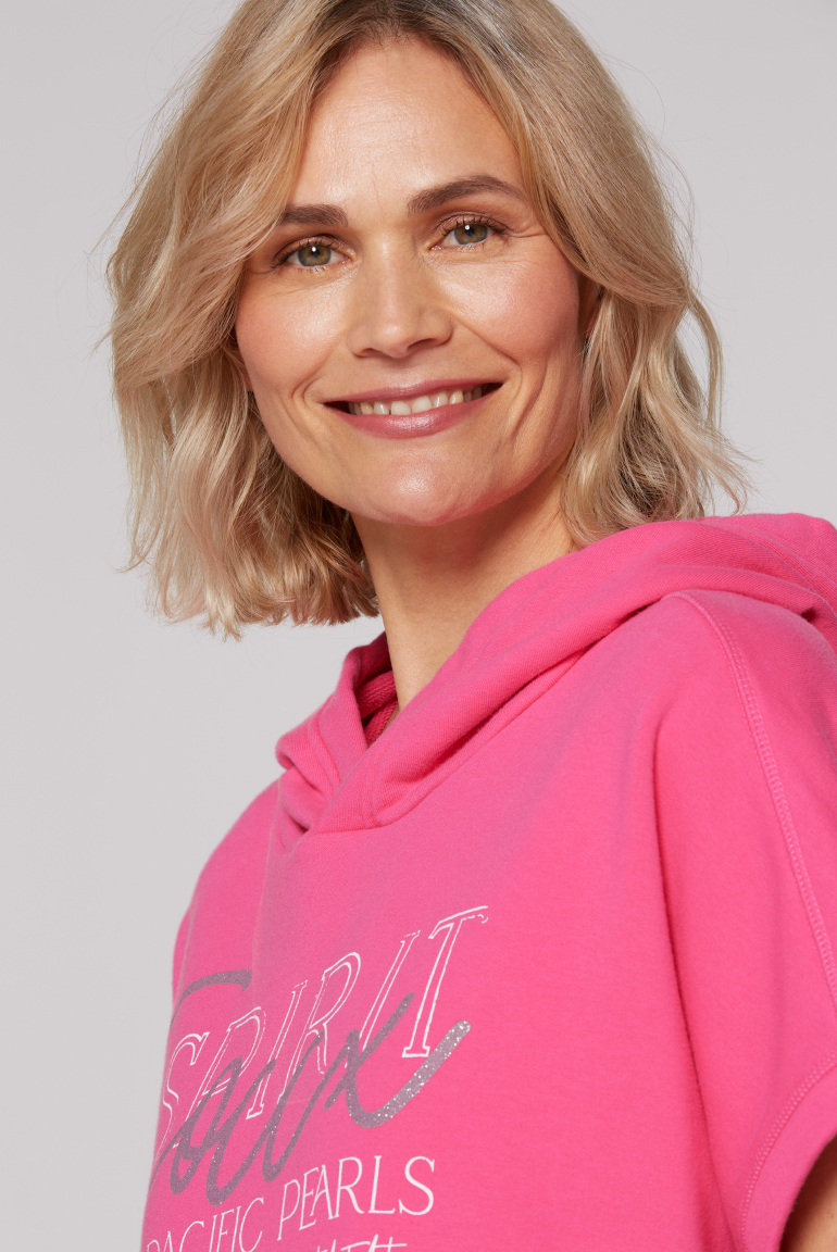 Ärmelloser Oversized Hoodie mit Artwork