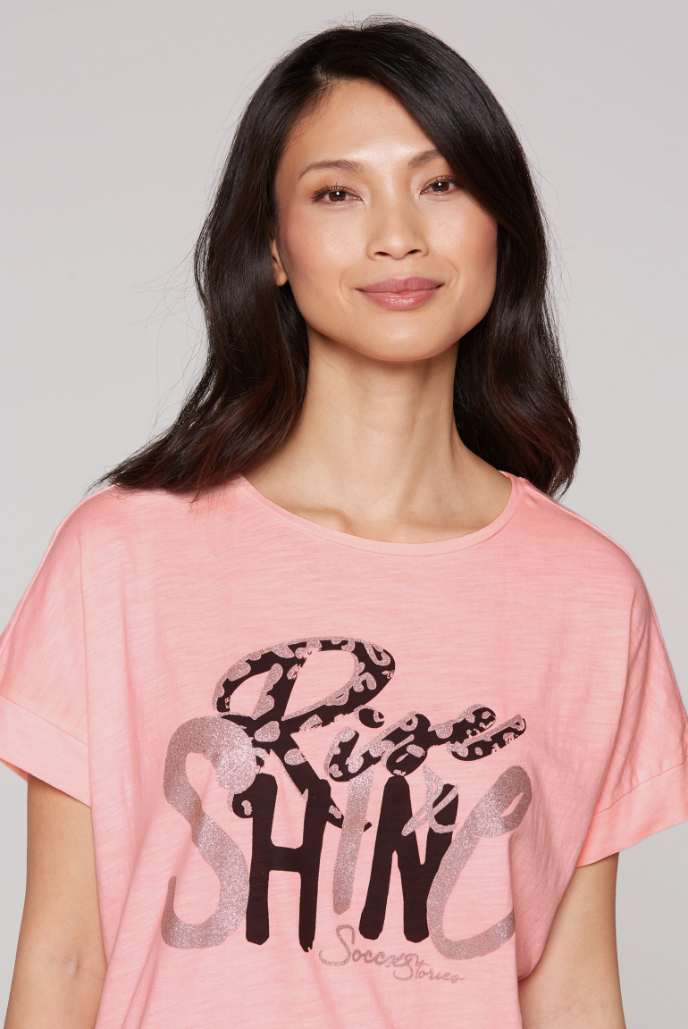 Ärmelloses Oversized-Shirt mit Gummizugsaum