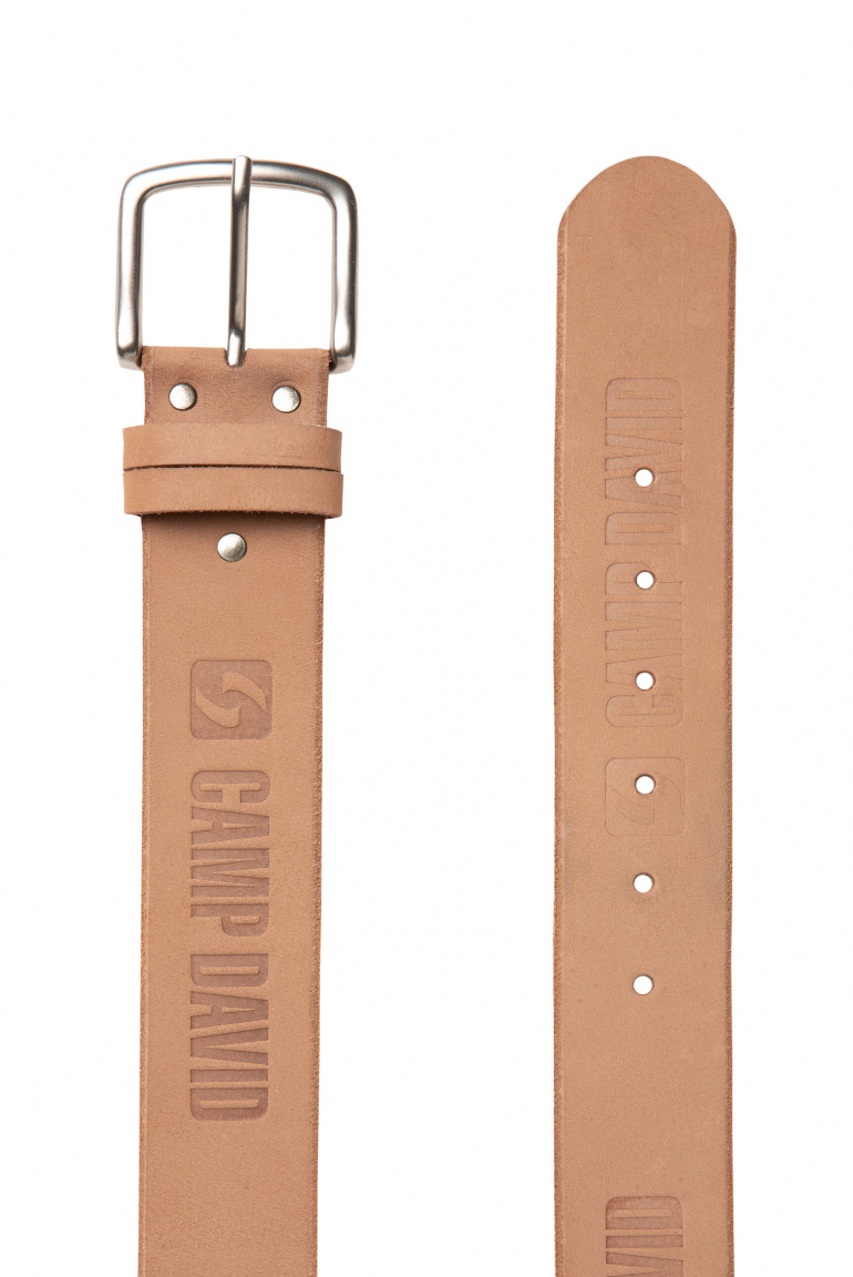 Gürtel aus Leder mit Logo-Prägungen