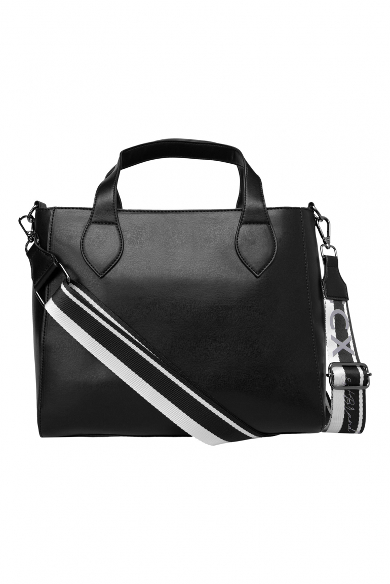 Handtasche aus Lederimitat mit Wechselgurt