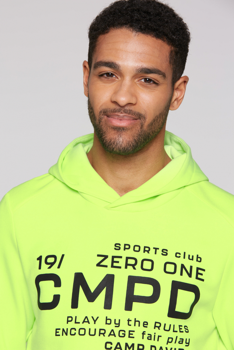 Hoodie aus Interlock-Jersey mit Rubber Artworks