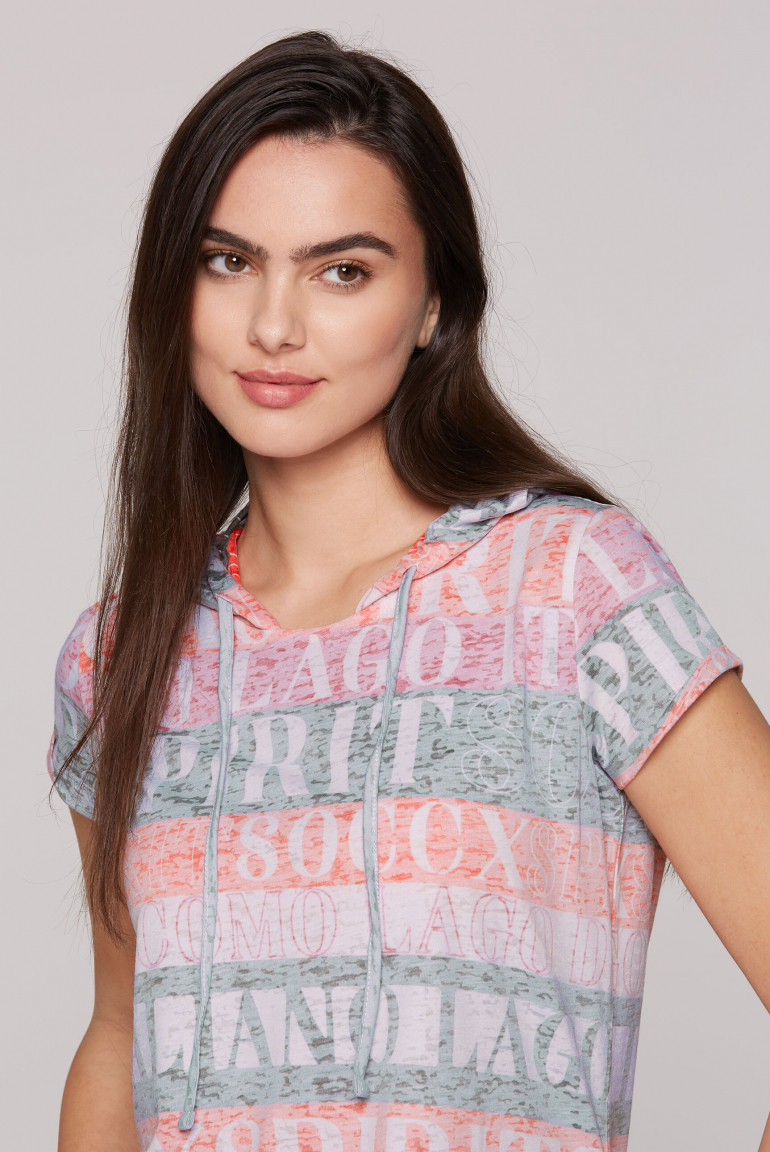 Hoodie-Shirt mit All Over Print