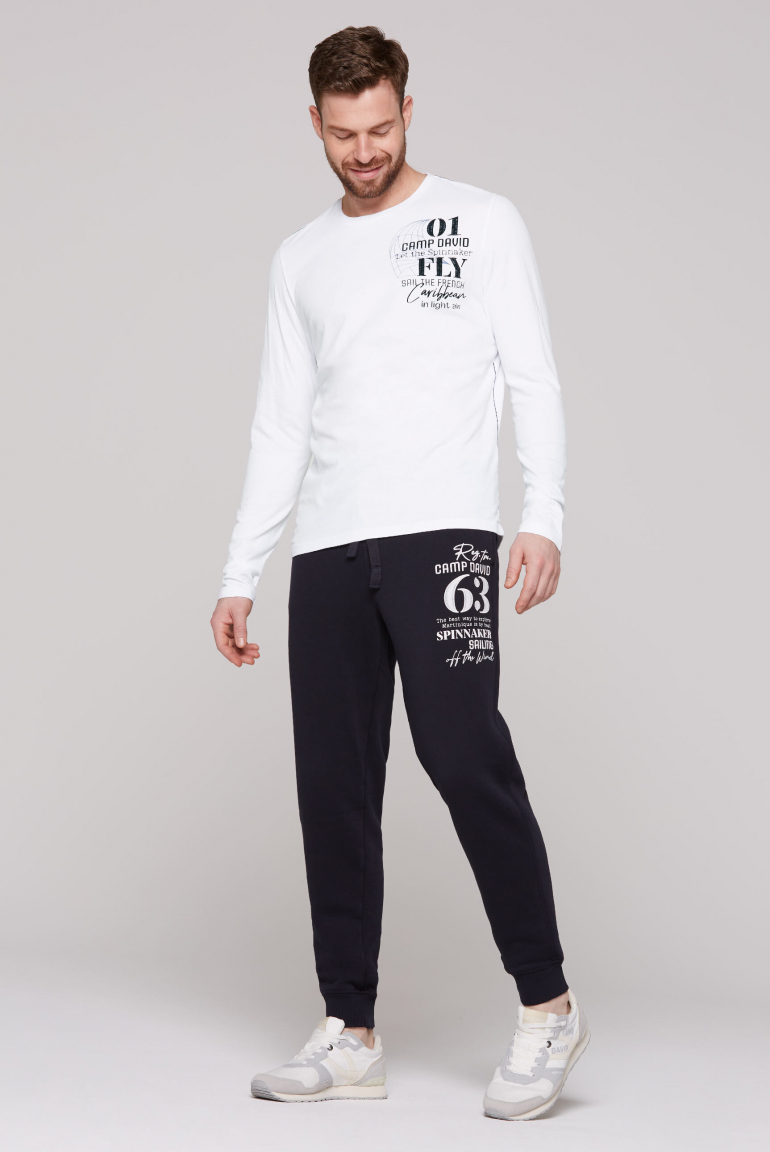 Langarmshirt mit Rücken-Print