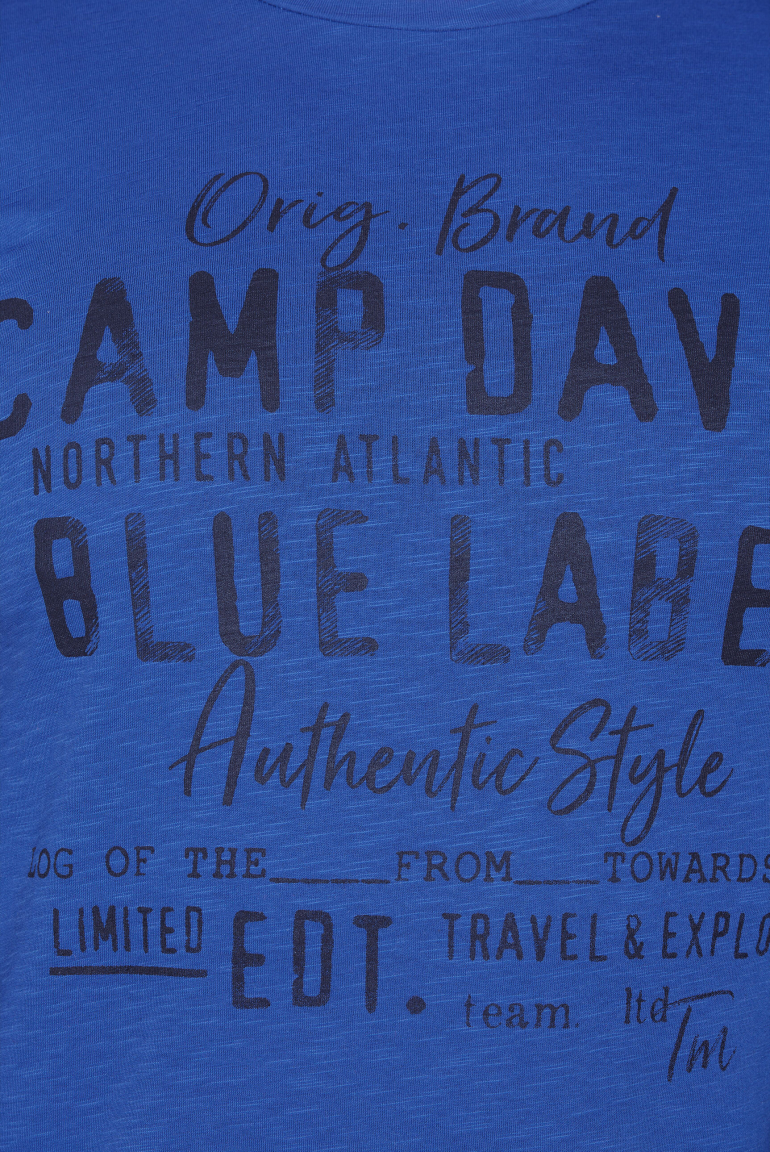 Longsleeve mit Label Print im Used Look