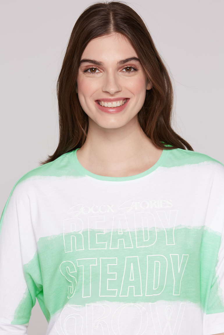 Oversized T-Shirt mit Streifen-Design