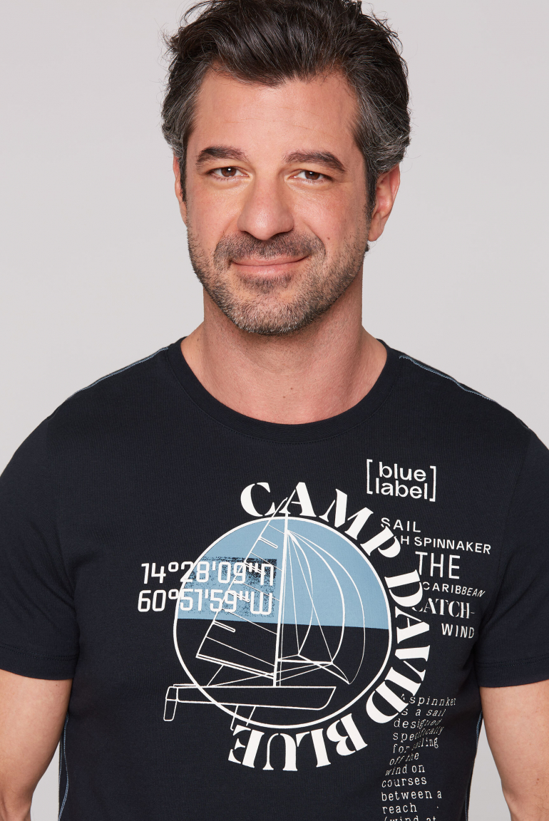 T-Shirt mit Sailing Print