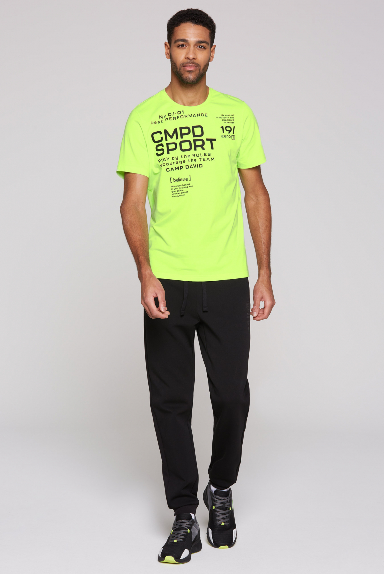 T-Shirt mit Wording Print