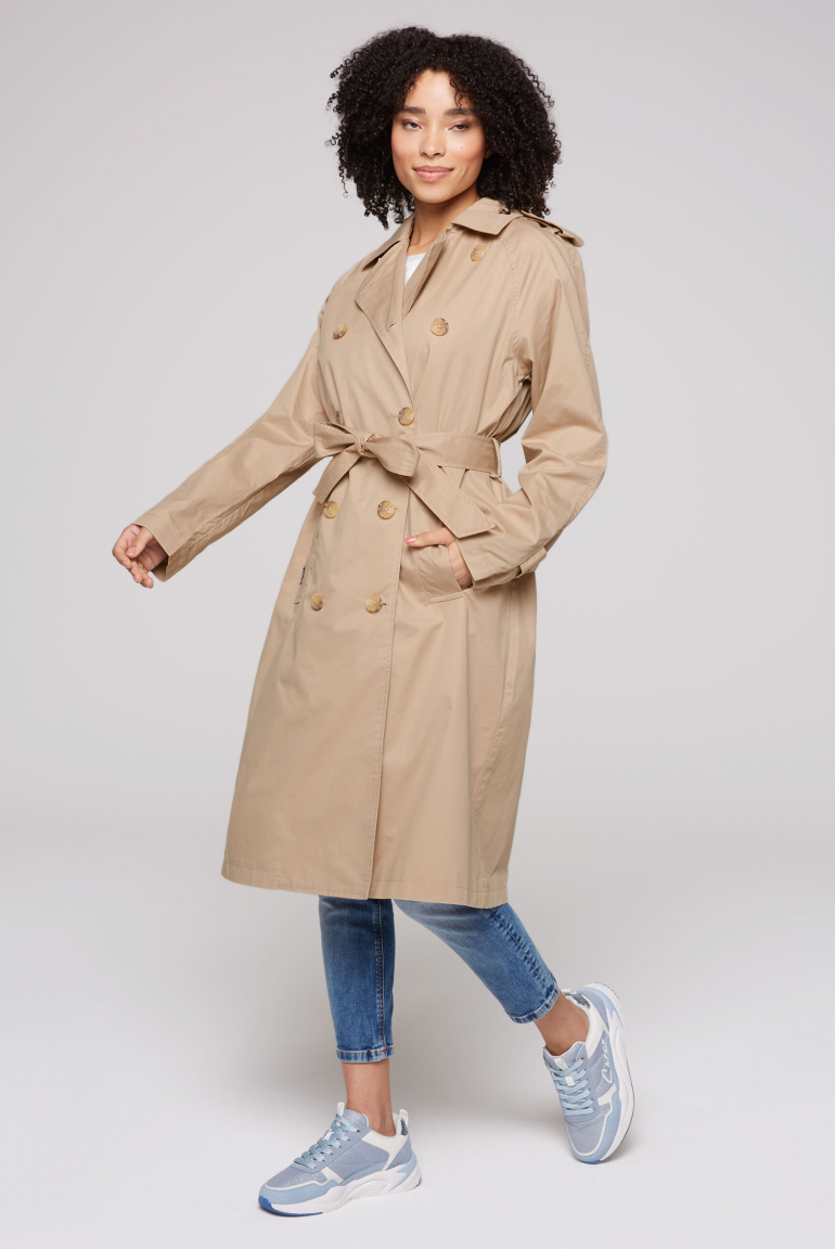 Trenchcoat mit Bindegürtel