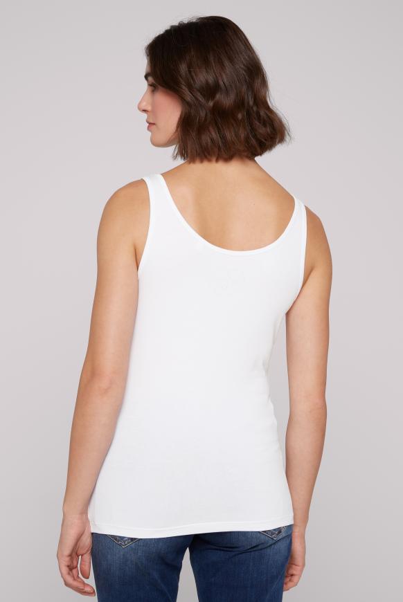 Basic Top mit Mini Logo Print