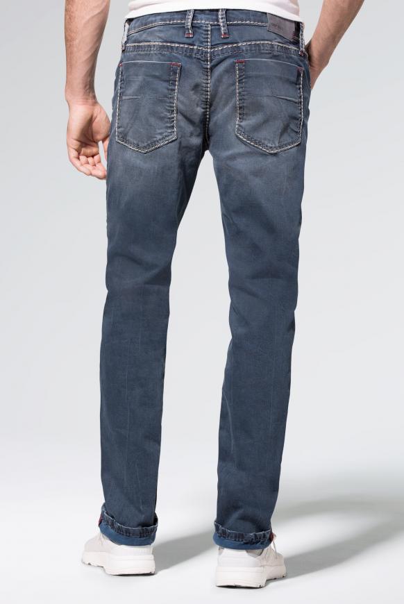 Jeans NI:CO mit Vintage-Waschung und breiten Nähten