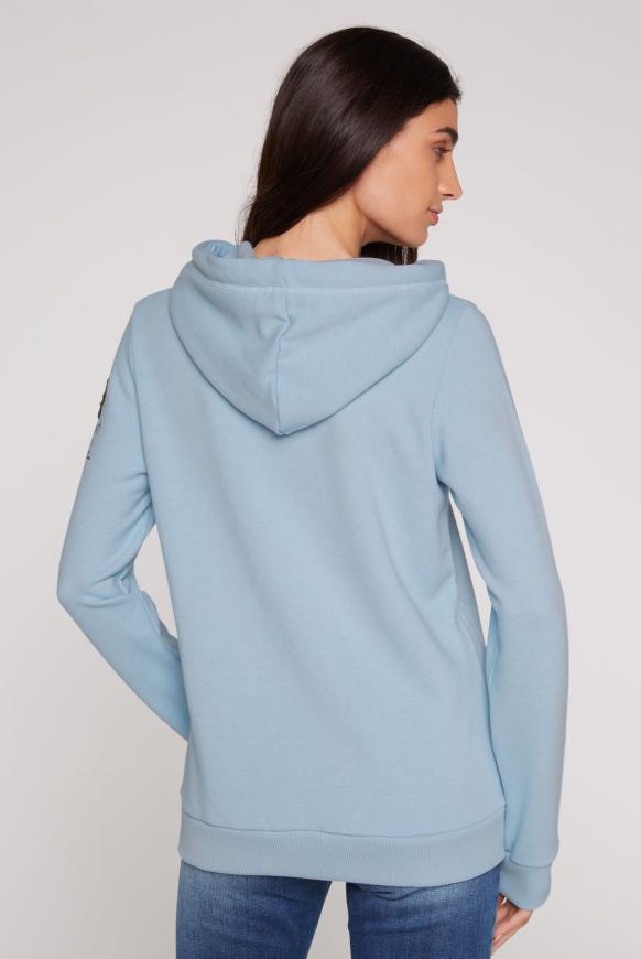 Kapuzensweatshirt mit Ärmel-Artwork