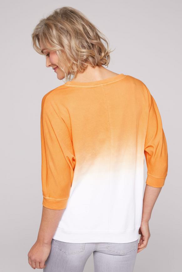 Sweatshirt Dip Dye mit kurzen Ärmeln