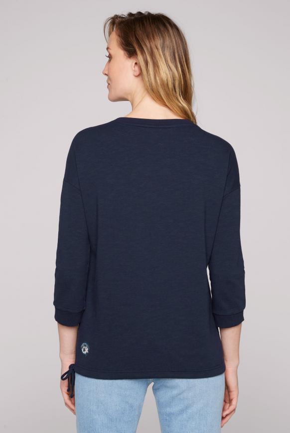 Sweatshirt mit 3/4-Arm und Pailletten-Logo