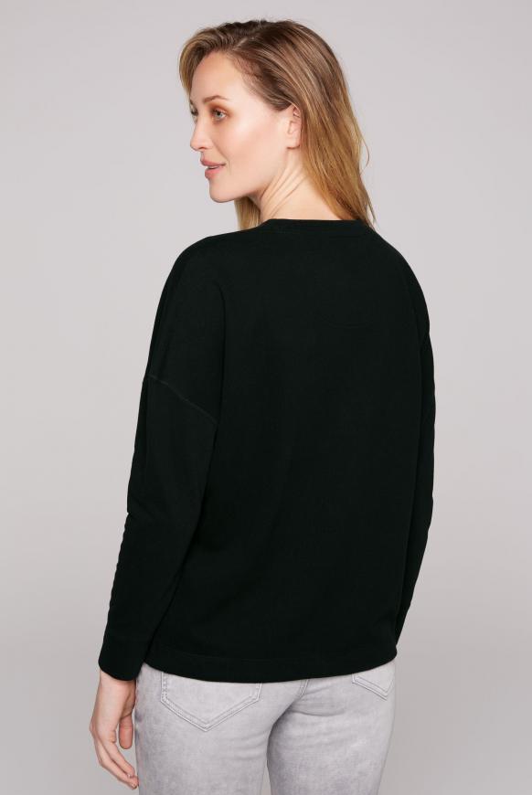 Sweatshirt mit Bindebandsaum