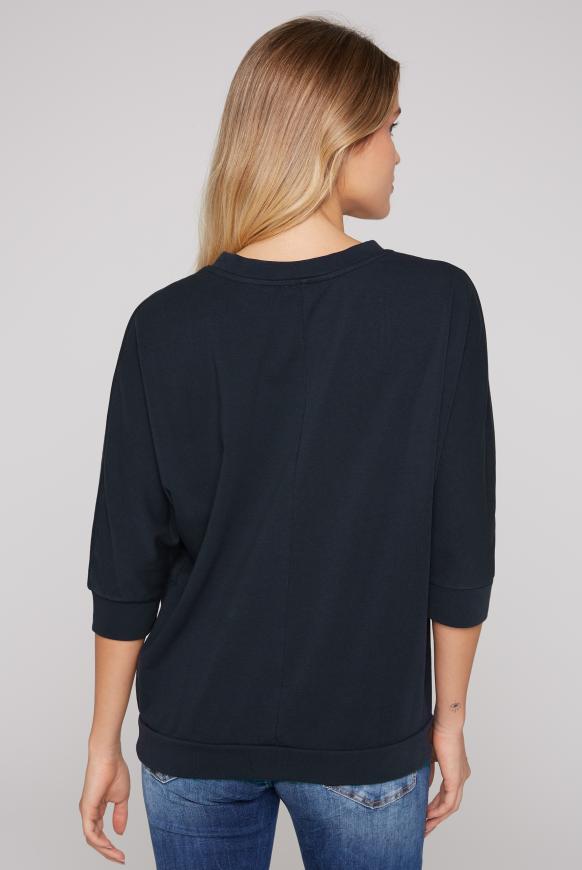 Sweatshirt mit kurzen Ärmeln und Glitter Print