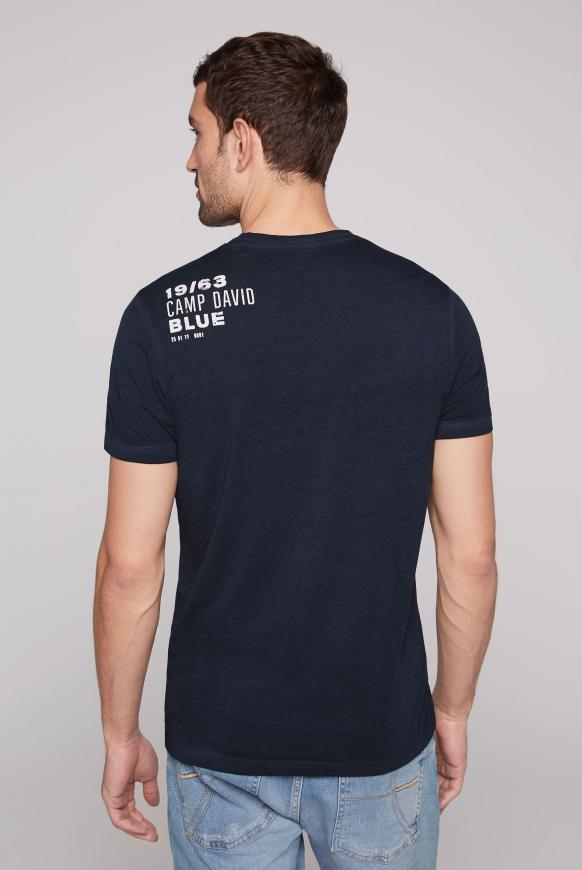 T-Shirt mit Label Print