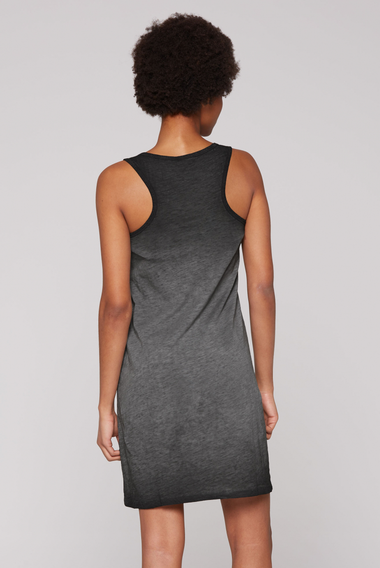 Ärmelloses Sommerkleid mit Wording Print
