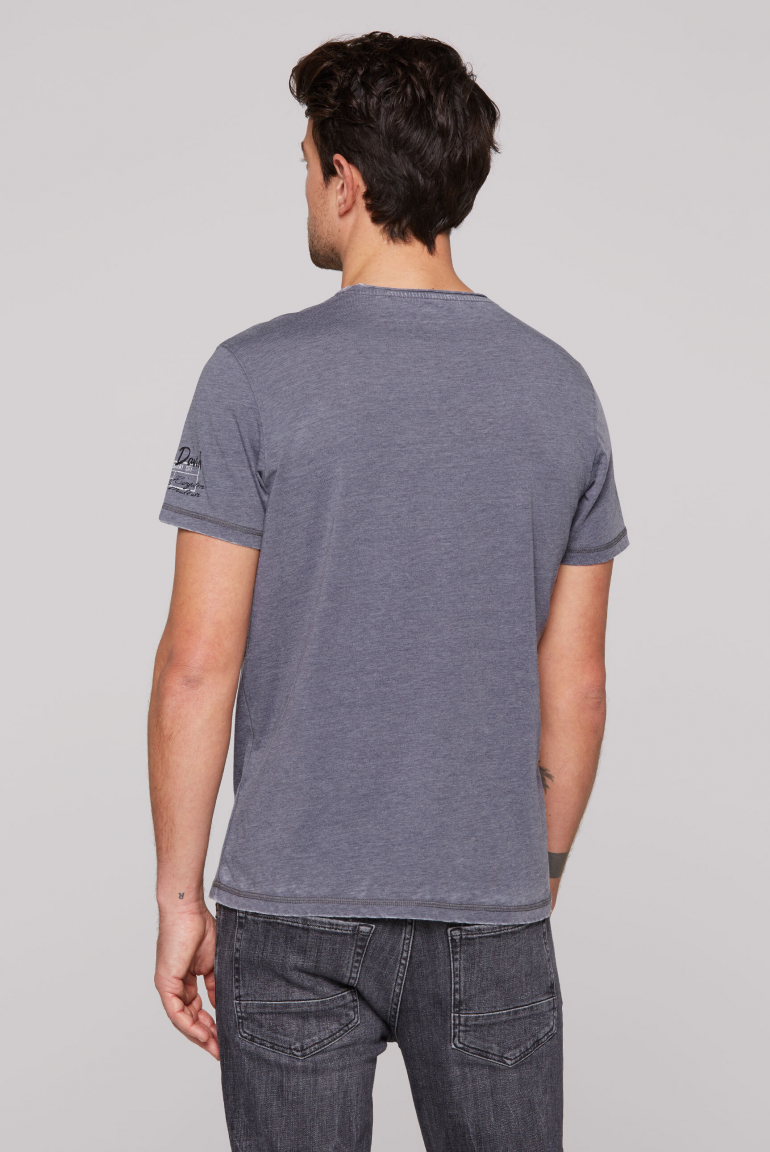 Ausbrenner-Shirt mit Photoprint im Vintage Look