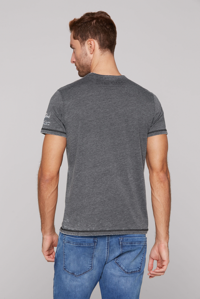 Ausbrenner-Shirt mit Photoprint im Vintage Look