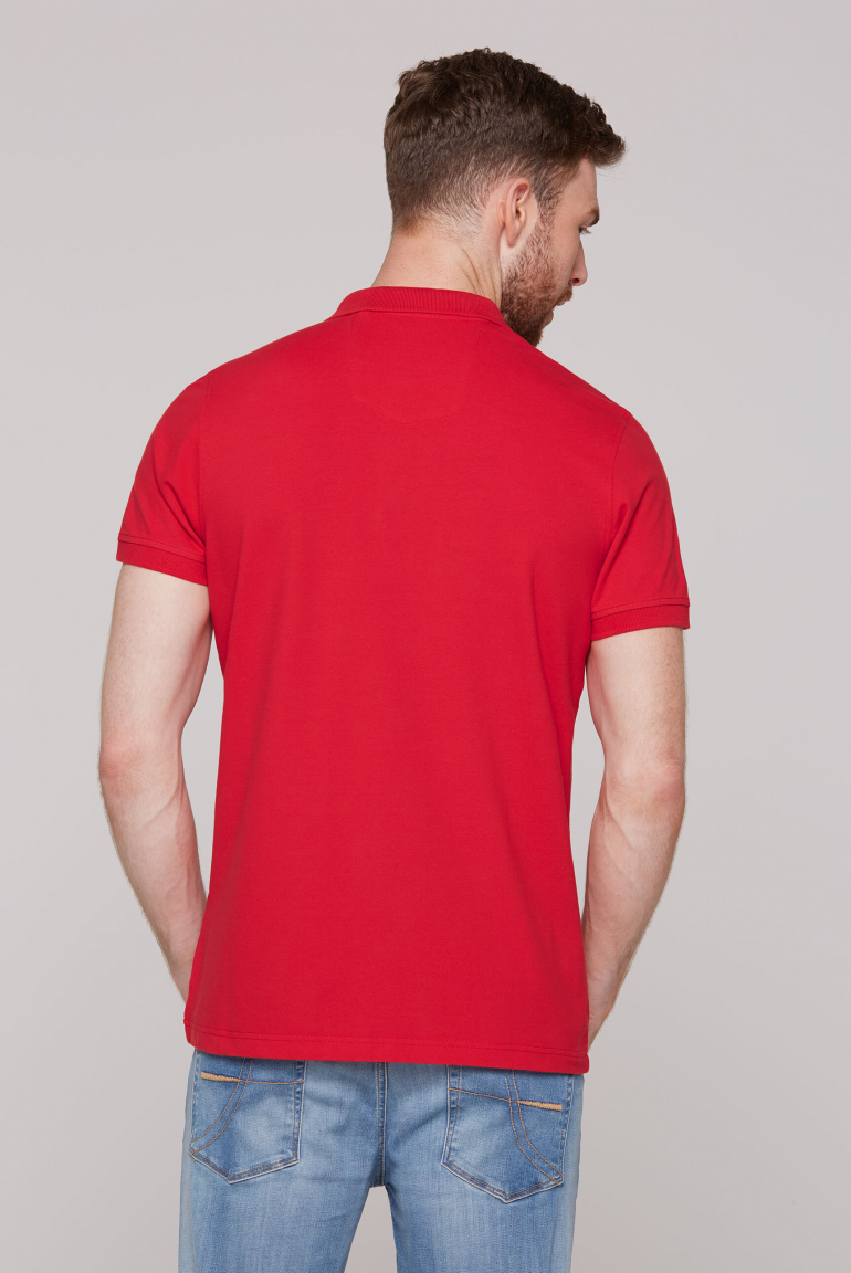 Basic Pikee-Polo mit Logo-Stickerei