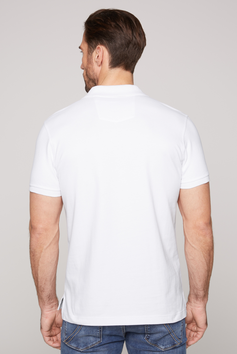 Basic Pikee-Polo mit Logo-Stickerei
