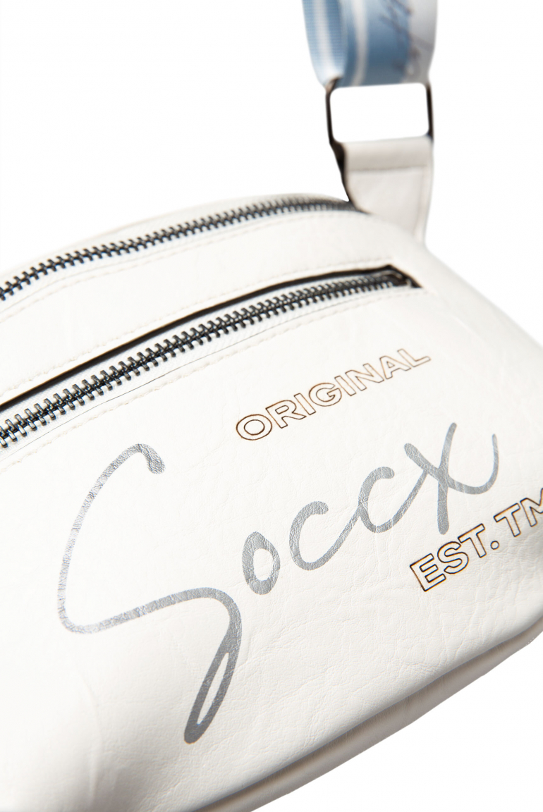 Bauchtasche mit Logo Print und Wechselgurt