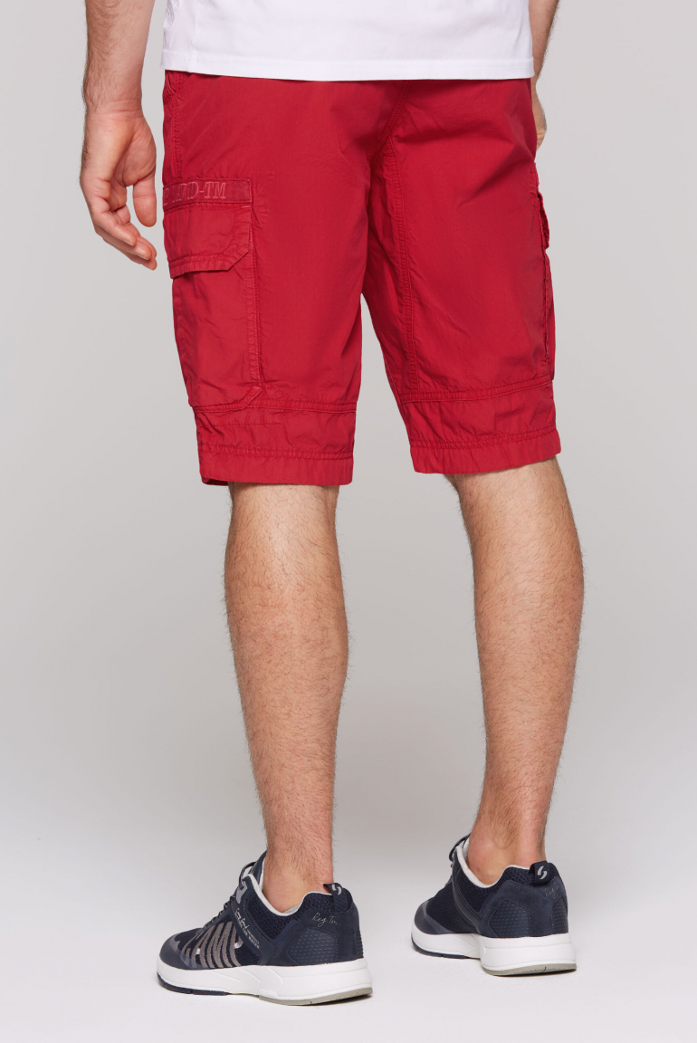 Cargo Shorts mit Logo-Tapes
