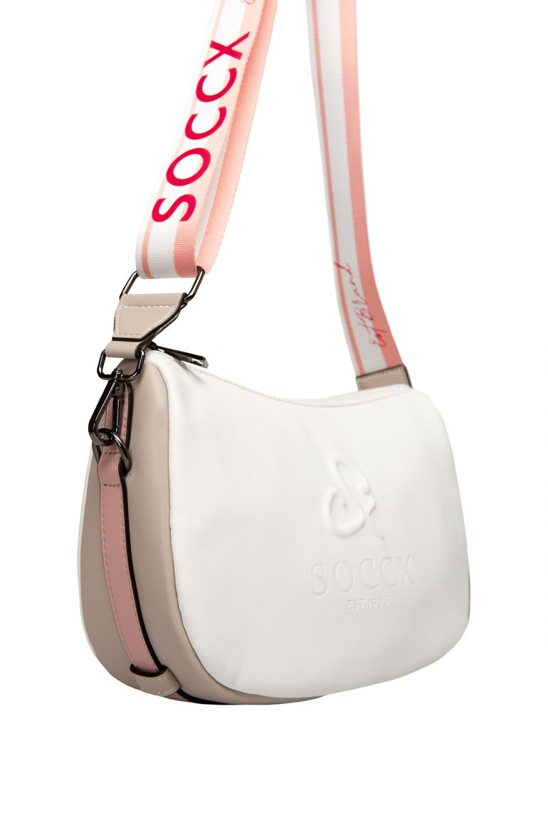 Crossbody Bag im Colour-Design mit modischem Gurt
