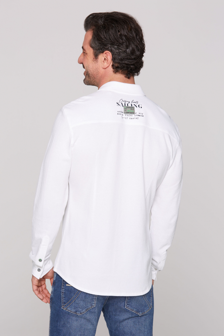 Hemd aus strukturiertem Jersey