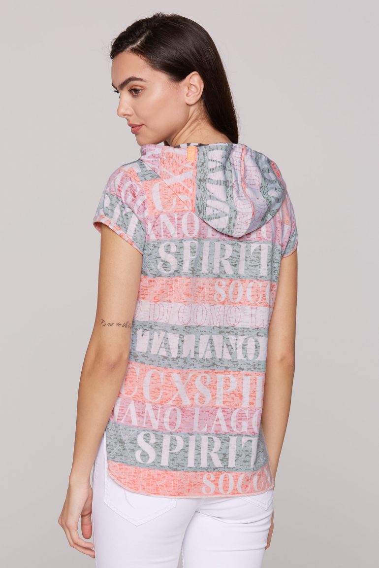 Hoodie-Shirt mit All Over Print
