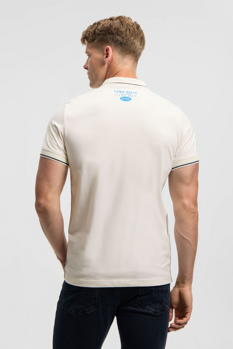 Kurzarmpolo mit Logo- und Photoprint