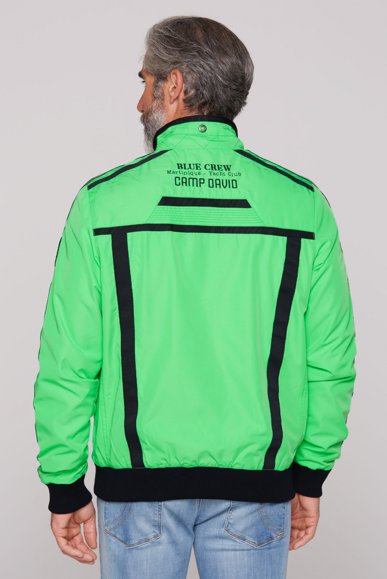 Leichter Blouson mit Tapes und Artworks