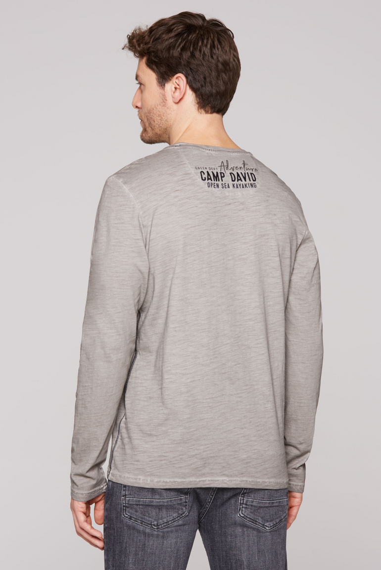 Longsleeve Oil Dyed mit Artwork
