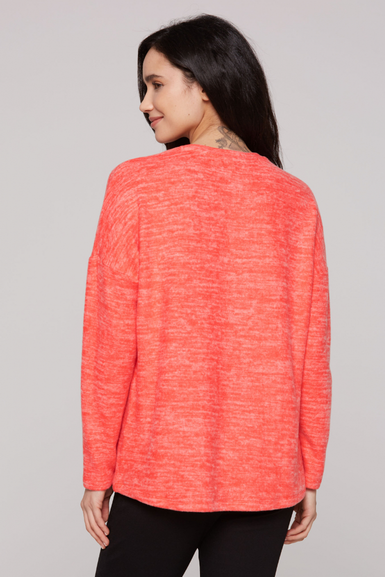 Oversized Pullover aus Flauschstrick