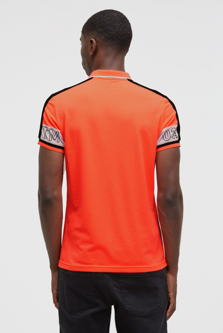 Pikee-Polo mit Colour-Blocking