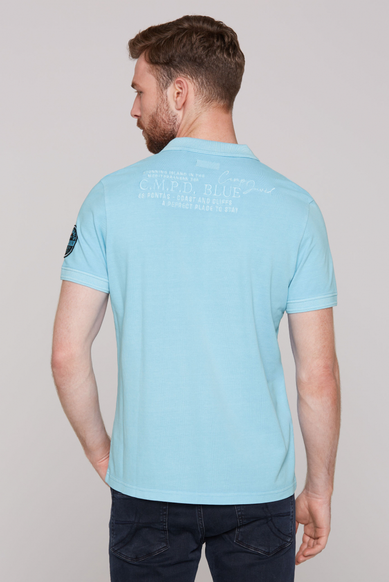 Pikee-Polo mit Logo-Stickereien