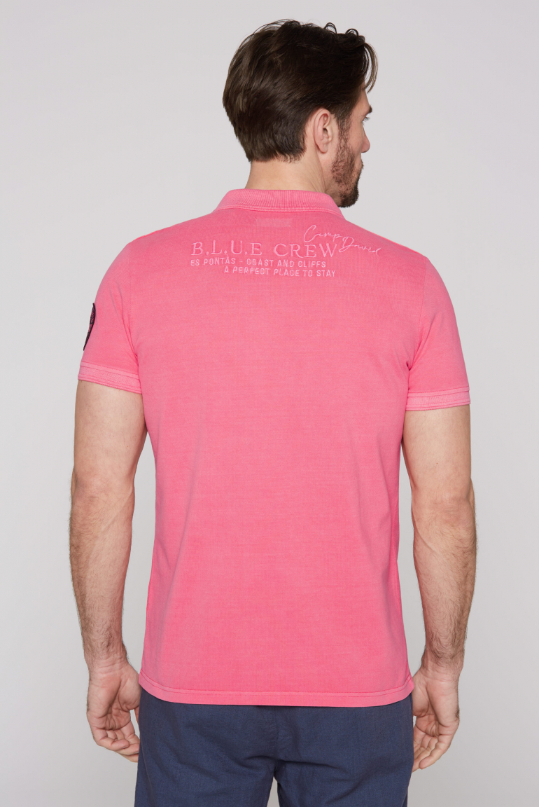 Pikee-Polo mit Logo-Stickereien