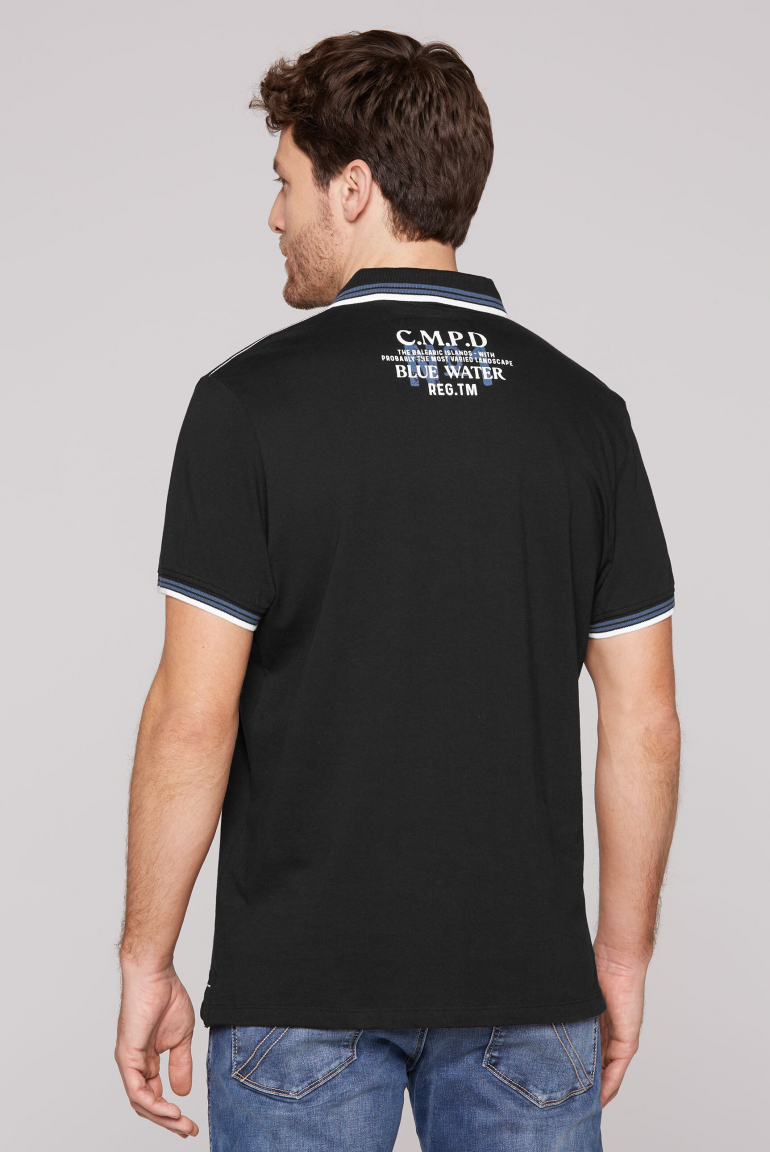 Poloshirt mit Trikotkragen und Logo Artworks
