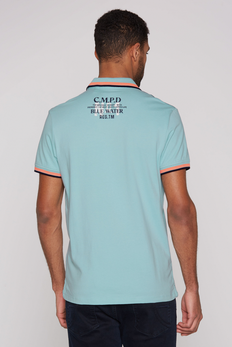 Poloshirt mit Trikotkragen und Logo Artworks