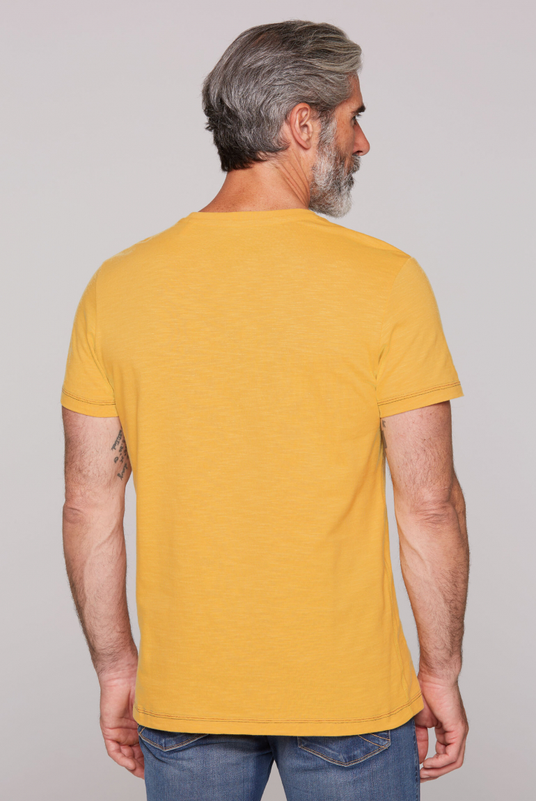 Rundhalsshirt mit Label Prints